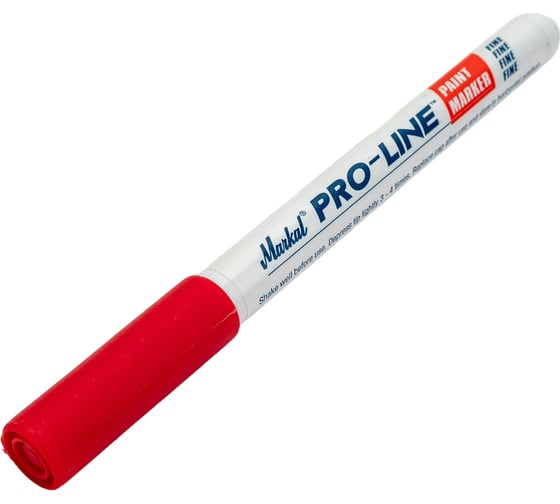 Маркер-краска с тонким наконечником Markal Pro-Line Fine промышленный, 1,5 мм, красный 96874