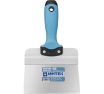 Шпатель фасадный ИНТЕК ПРОФИ DUO 150 мм из нержавеющей стали, с двухкомпонентной ручкой 10123-150