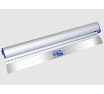 Шпатель-правило ИНТЕК 600 мм из нержавеющей стали с алюминиевой ручкой 10155-0600