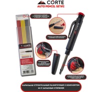 Карандаш строительный механический CORTE с комплектом из 9 запасных стержней AUTO PENCIL SET #2 APS02