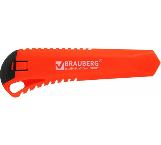 Нож канцелярский BRAUBERG 18 мм КОМПЛЕКТ 2шт + 1шт В ПОДАРОК, фиксатор, блистер, Classic 238772