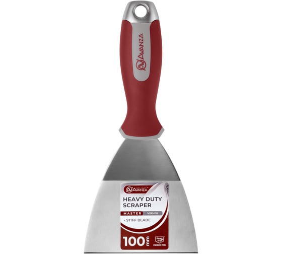 Шпатель-скребок Avanza прямой, 100 мм VS10-110