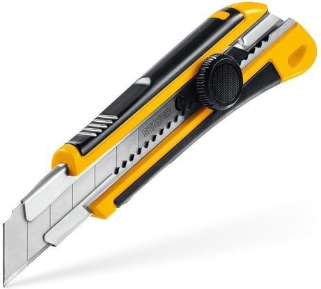 Нож с винтовым фиксатором STAYER Hercules-25 25 мм 09147