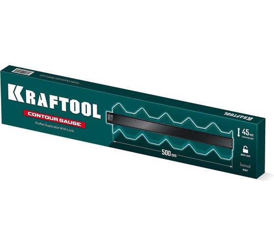 Шаблон для копирования контура KRAFTOOL с фиксатором, 500 мм 30077-500
