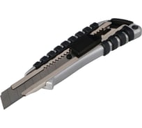 Нож с сегментированным лезвием FASTER TOOLS 18 мм, алюминиевая рукоятка 8921