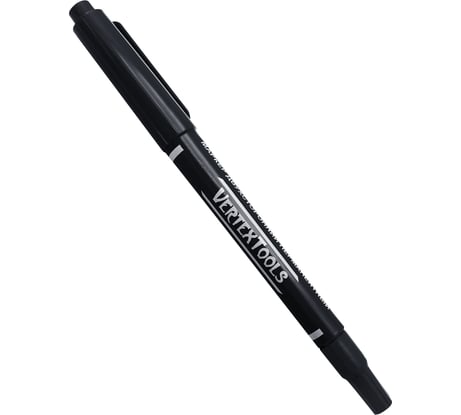 Строительный маркер vertextools черный, двухсторонний 00010-01