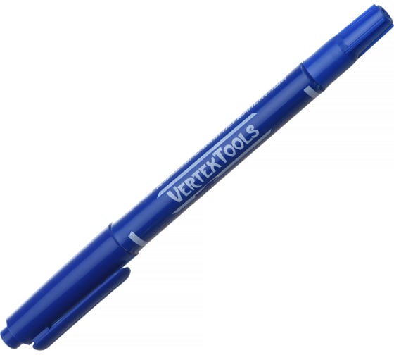 Строительный маркер vertextools синий, двухсторонний 00010-03