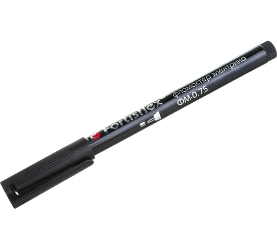 Маркировочный фломастер электрика FORTISFLEX ФМ-0,75 черный, 5 шт 83406