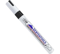 Строительный маркер-краска vertextools черный 12 шт 0020-02