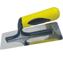 кельма венецианская прорезиненная ручка, без заточки, нержавейка, ТРАПЕЦИЯ MAKLER D2078CS