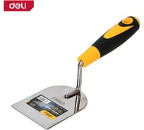 Кельма (мастерок) Deli лопатка 100x120мм DL509326 нержавеющая сталь, прорезиненная рукоятка 179408