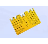 Шаблон для разметки отверстий под мебельные ручки-кнопки и ручки-скобы ЧЕРОН 96, 128, 160, 192 мм МШ-22