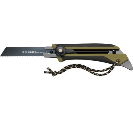 Универсальный нож со сменным серрейторным лезвием для сложных материалов OLFA Works FK1 Field Knife OW-FK1-OD