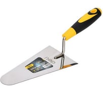 Кельма-мастерок DELI треугольник 180мм, DL509322, нержавеющая сталь, прорезиненная рукоятка 179404