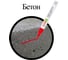 Маркер-краска лаковый Staff paint marker, 2-4 мм, красный, НИТРО-ОСНОВА, PROFIT, 12 шт 152582 6