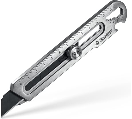 Терминатор-18 ЗУБР Профессионал 18 мм, цельнометаллический нож с винтовым фиксатором 09162