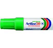 Промышленный маркер Artline 50 со скошенным наконечником 3.0-6.0 мм, перезаправляемый, зеленый EK50-931