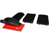 Набор для шлифования поверхностей BlackFox 77х150 мм, 3 накладки, регулятор пылесоса 51537KIT