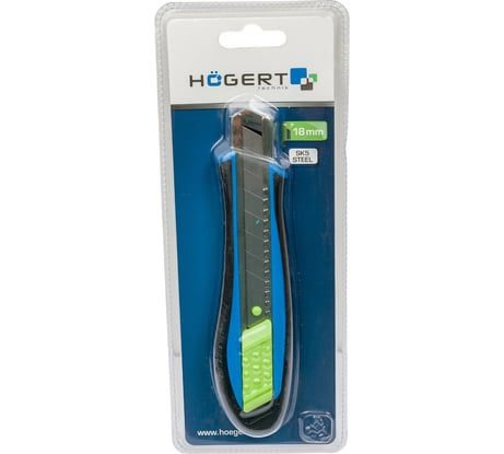 Нож с отламывающимся лезвием HOEGERT TECHNIK 18 мм HT4C604