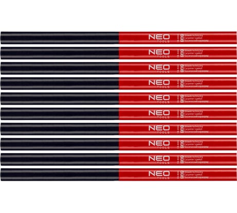 Технические карандаши NEO Tools красный, синий, 12 штук 13-805