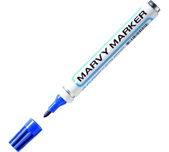 Перманентный маркер MARVY UCHIDA с круглым наконечником, 1.5-3 мм, синий MAR400/3