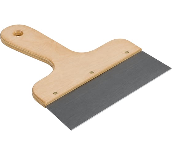 Шпатель фасадный SAMGRUPP с изогнутой деревянной ручкой 20 см Kitan SAMGRUPP KIT-845 1