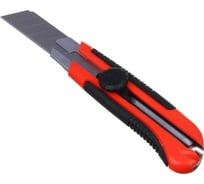 Нож универсальный ЕРМАК 25мм, метал.направ., Twist lock,TPR, блистер 685-031