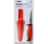 Нож универсальный HEFLER 218/100 мм сталь HCS, ручка с TPR-вставками, с ножнами HFBL204C