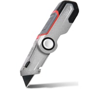 Строительный складной нож DELI с Т-образным лезвием DL030 (3 запасных лезвия SK2, корпус из цинкового сплава) 212846