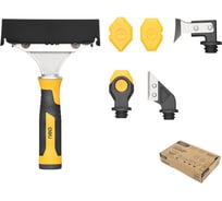 Шпатель-скребок многофункциональный DELI 6-в-1 DL365108 прорезиненная рукоятка 212951