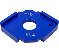 Шаблон РеСоурс прямой, двухсторонний, 10/15 мм RST.005.Т10-Т15