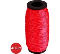 Шнур разметочный красный на катушке SAMGRUPP 1,5 мм х 100 м, 200 шт SR-060115100-200