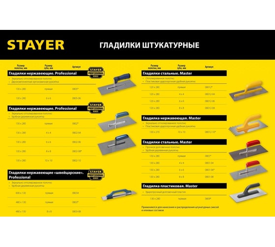 Швейцарская гладилка STAYER 0803