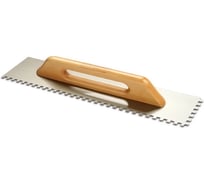 Гладилка зубчатая SAMGRUPP 4х4 500 мм с деревянной ручкой DEKOR DEK-444