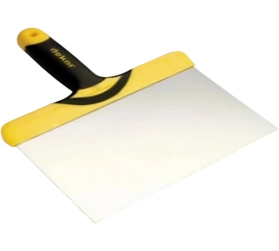 Лопатка шпатлевочная SAMGRUPP 180х120 мм с пласт. ручкой короткая, нерж. сталь DEKOR  DEK-553 1