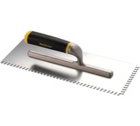 Гладилка зубчатая SAMGRUPP 4х6 300 мм нерж. сталь с открытой пласт. ручкой DEKOR DEK-518