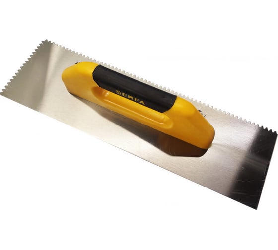 Гладилка зубчатая SAMGRUPP SAMGRUPP пласт. с открытой ручкой V, 40 см Serfa SER-674 1