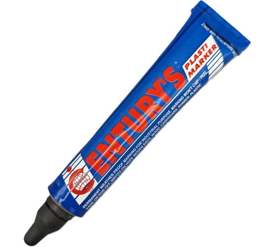 Маркер-краска в металлической тубе Century Markers Century Tube Plastic Marker, 3,0 мм, упаковка 10 шт, черный CM99011-10 1