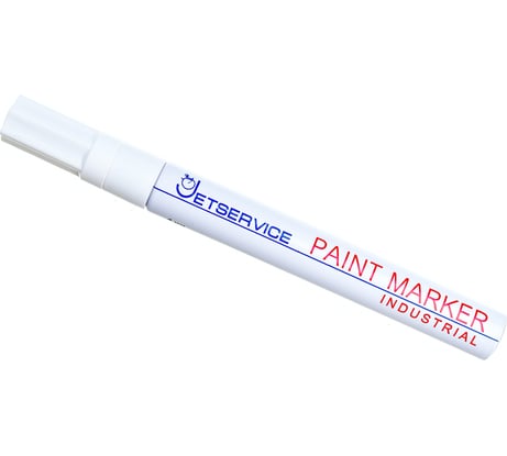Маркер-краска Jetservice strong 2-4 мм, белый JSPM-05