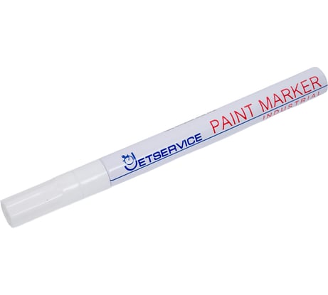 Маркер-краска Jetservice slim 1,5-3 мм, белый JSPM-05-01