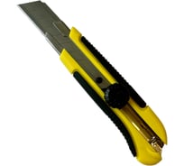 Нож с сегментированным лезвием Стройштуки 25мм PROFI прорезиненный корпус, круглый фиксатор УТ-00044159