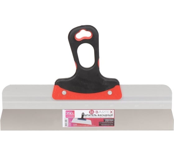 Шпатель фасадный BARTEX, нерж сталь, 350 мм, прям, рук двухкомп, Евро, 615028 312175 1