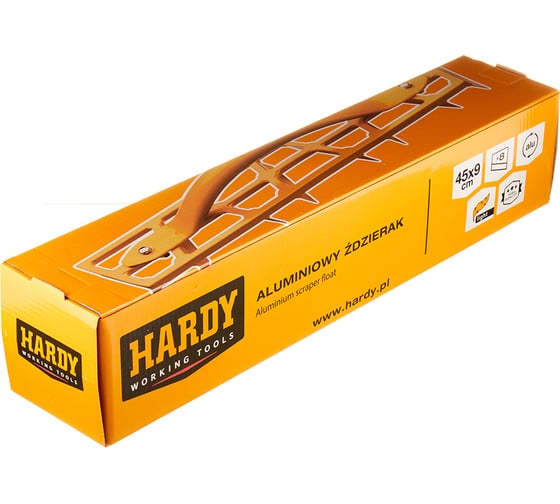 Скребок (рубанок) для гипсовых штукатурок HARDY 8 лезвий, 45x9 см 1004-084509
