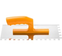 Гладилка HARDY серия 22, нержавеющая сталь, размер 28х12см, зубчатая 8х8мм 0800-222808