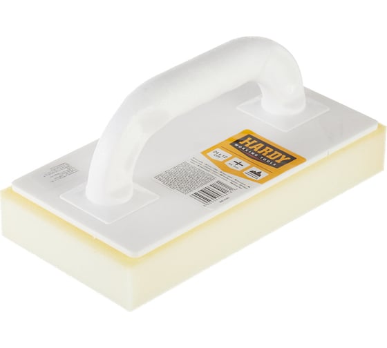 Тёрка с белой губкой HARDY толщина губки 35 мм, 24x12 см 0840-242403