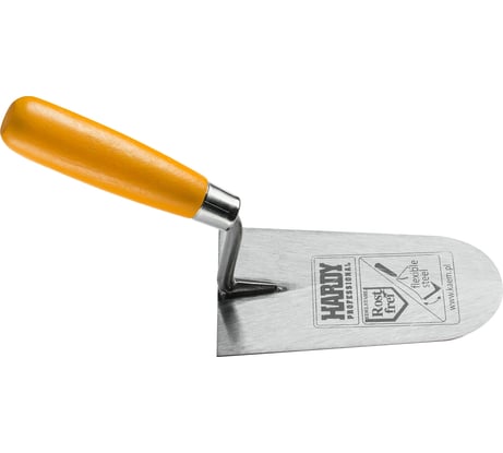 Шпаклевочная кельма HARDY закругленная, серия 30, размер, 16х8,5см 0810-301610