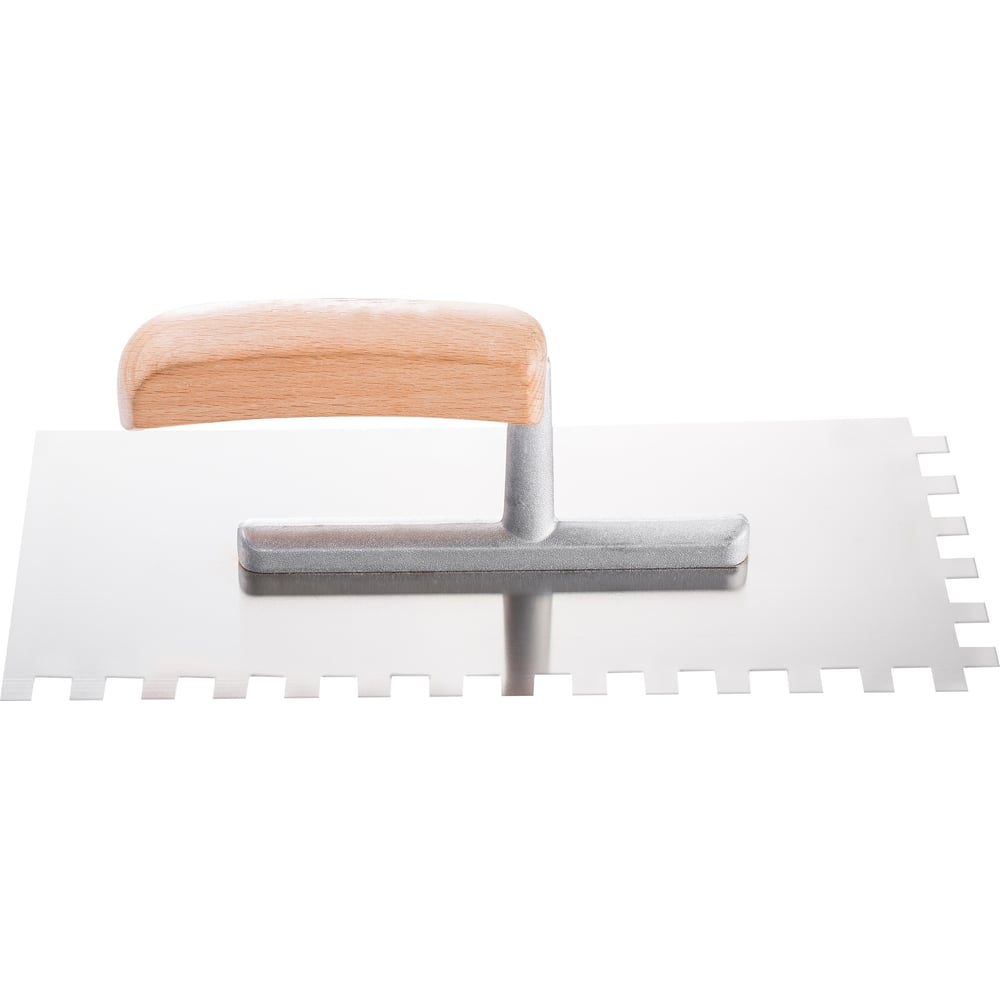 Гладилка HARDY серия 25, нержавеющая сталь, 28х13см, зубчатая 10х10мм ...