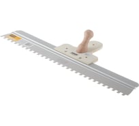 Универсальный шпатель HARDY зубчатый, серия 69, дер.ручка, 50см, зуб.10мм х 10мм 0820-696010