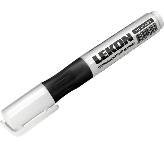 Перманентный маркер LEKON черный, многоразового использования 012083