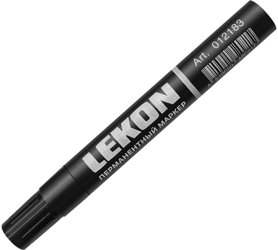 Перманентный маркер LEKON черный 012183